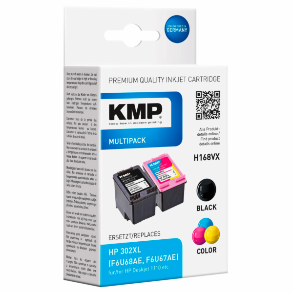 KMP H168VX výhodná sada BK/Color komp. s HP F6T68AE/F6U67AE