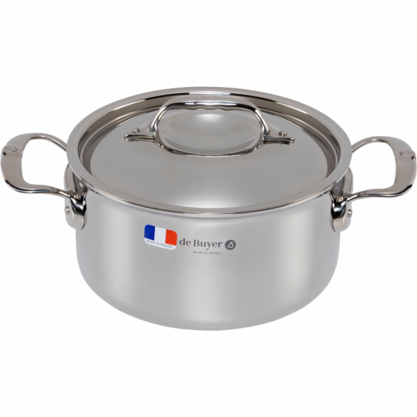 De Buyer Affinity Saucepot Stainless Steel with lid 20 cm