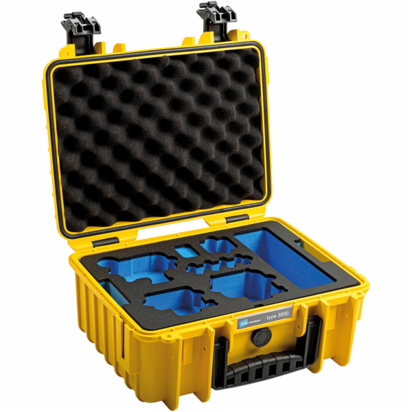 B&W GoPro Case typ 3000 Y zlutý s penovou výplní pro GoPro 9/10