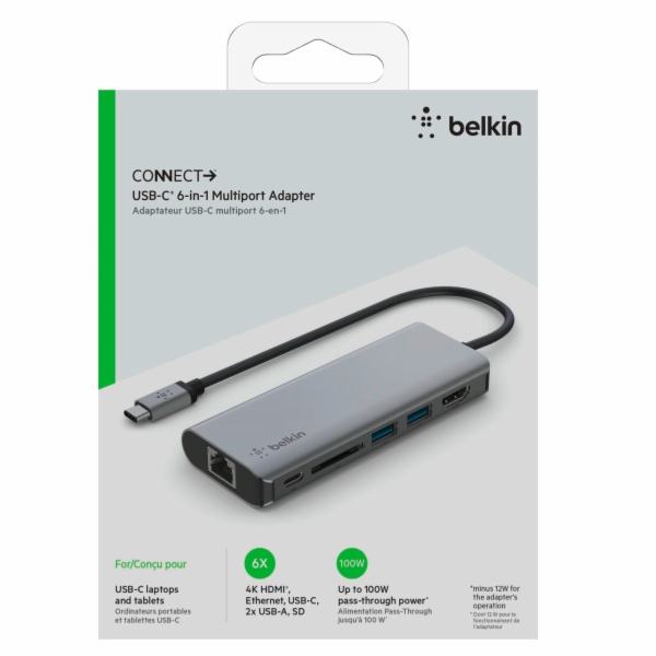 Belkin CONNECT USB-C 6v1 Multiport-Adapter AVC008btSGY