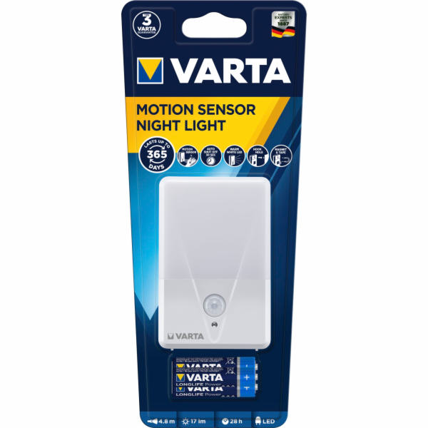 Varta Motion Sensor Night Light with 3AAA Batteries 16624101421