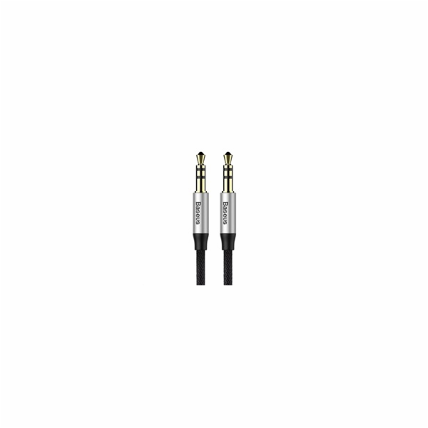 Baseus Yiven Series audio kabel 3,5mm Jack 1m, stříbrná-černá