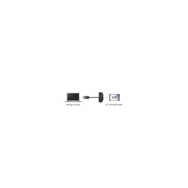 AKASA adaptér kabel USB 3.1 Gen 1 pro 2.5" SATA SSD & HDD