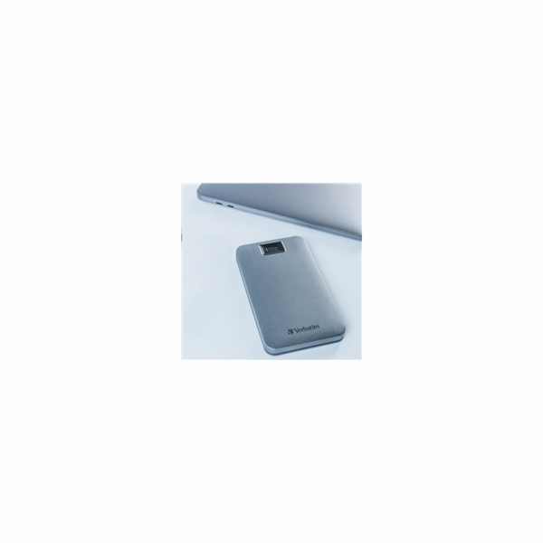 VERBATIM externí HDD 2.5" 2TB, Executive Fingerprint Secure, USB 3.2 Gen 1 / USB-C, šedá