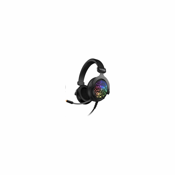 CONNECT IT DOODLE RGB herní sluchátka s mikrofonem, 2xJack+USB, ČERNÁ