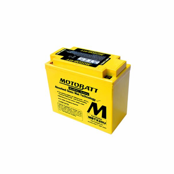 Baterie Motobatt MBTX20U 21 Ah, 12 V, 4 vývody)