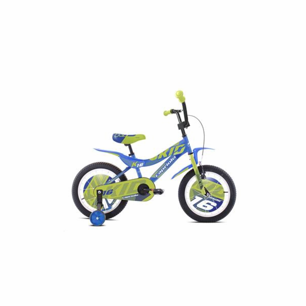 Dětské jízdní kolo Capriolo BMX 16" HT KID limetkovo-modré