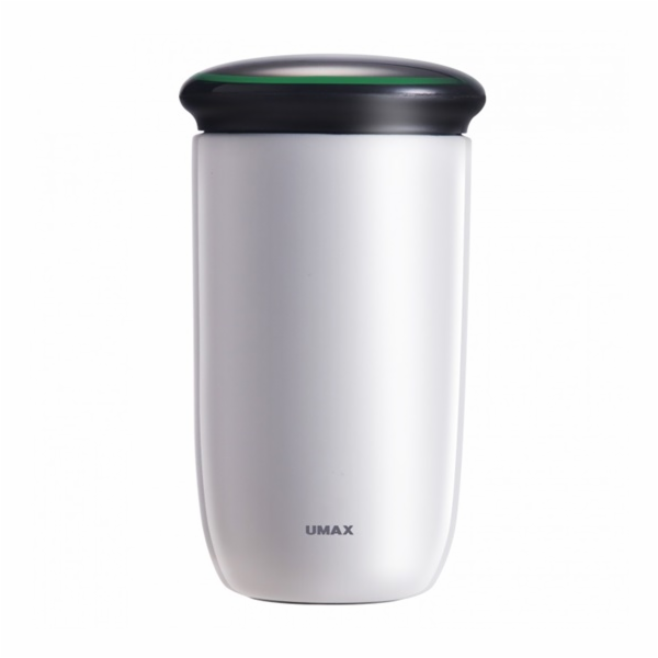 UMAX chytrá láhev Cooling Cup C2 White/ upozornění na pitný režim/ objem 220ml/ provoz 30 dní/ USB/ ocel