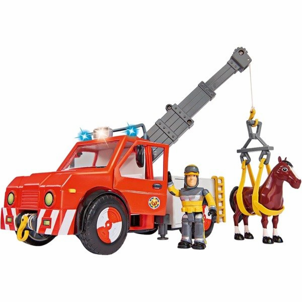 Simba Požárník Sam Auto Phoenix s figurkou a koněm Pferdem
