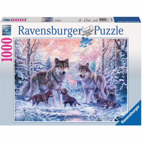 Puzzle 1000 dílků Sněžní vlci