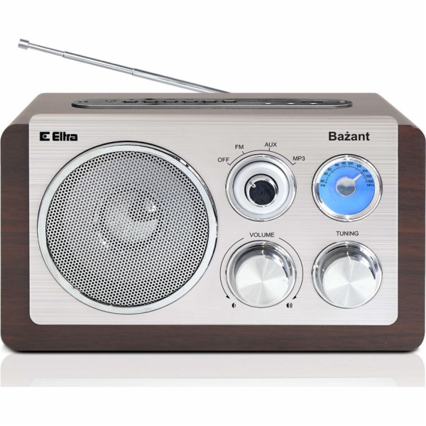 Rádio Eltra Bažant USB, SD, AUX, dřevo