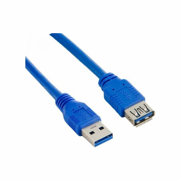 Lanberg USB prodlužovací kabel USB 3.0 AM-AF 1,8 m, modrý (CA-US3E-10CC-0018-B)