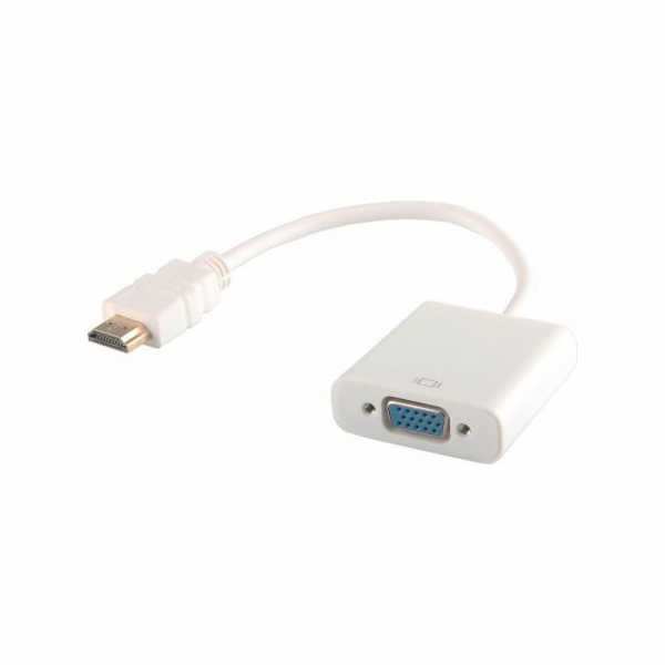 Savio CL-27 video cable adapter 0.2 m VGA (D-Sub) HDMI Type A (Standard) White