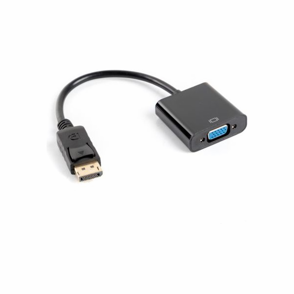 Lanberg AD-0002-BK video cable adapter 0.2 m VGA (D-Sub) DisplayPort Black