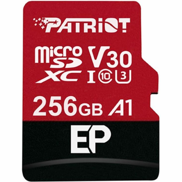 Patriot EP Series MicroSDXC 256GB Class 10 UHS-I/U3 A1 V30 karta (PEF256GEP31MCX)