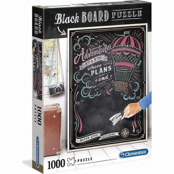 Clementoni Puzzle 1000 dílků - Black Board Travel