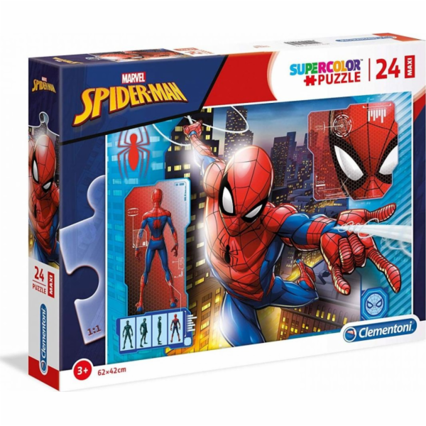 Clementoni Puzzle 24 dílků Maxi Super Color - Spider-Man