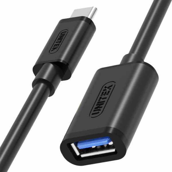 Kabel USB Unitek TYP-C TO USB AF 0,15 m (Y-C476BK)