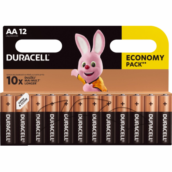 Baterie Duracell Basic AA / R6 1500mAh 12ks.