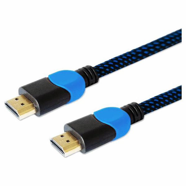 Savio GCL-02 HDMI cable 1.8 m HDMI Type A (Standard) Black Blue