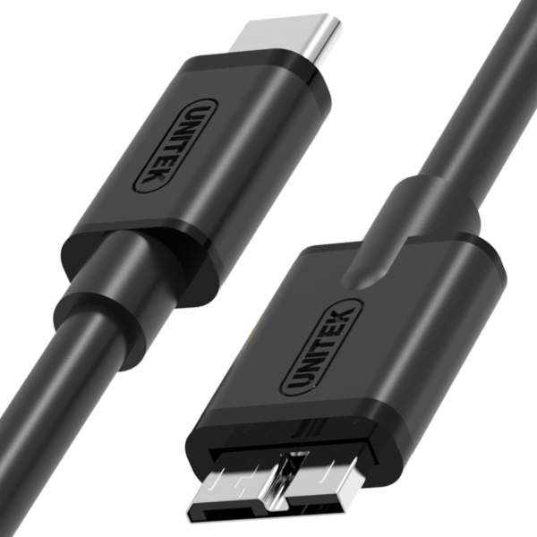 USB Unitek USB typ-C kabel – microUSB 3.0, 1m (Y-C475BK)