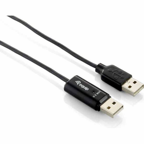 Kabel USB Equip USB-A - USB-A 1.8 m Czarny (133339)