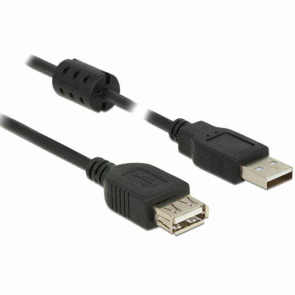 Kabel USB Delock USB-A - USB-A 2 m Czarny (84885)