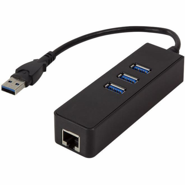 USB HUB LogiLink USB 3.0 3xUSB 3.0 1xRJ45 (UA0173A)