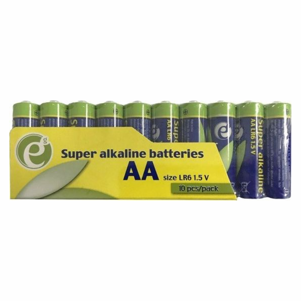 Gembird alkalická baterie Gembird LR6 AA 1,5V (10 ks)