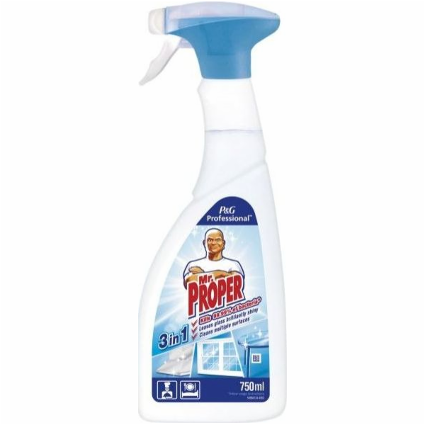 Mr. Proper Professional antibacterial liquid for cleaning glass and other surfaces 750ml