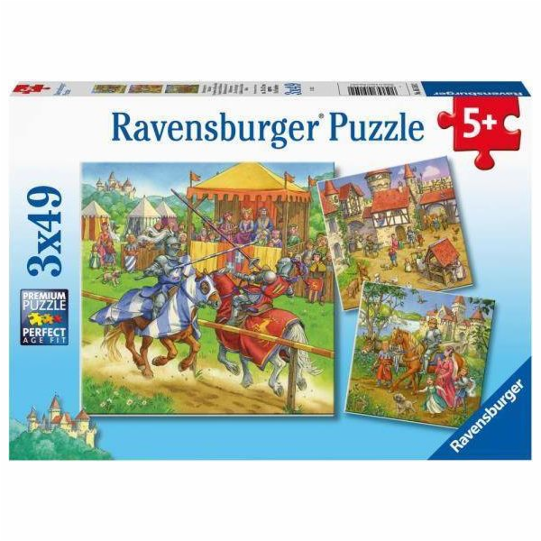 Puzzle Ravensburger 3x49 Rytíři