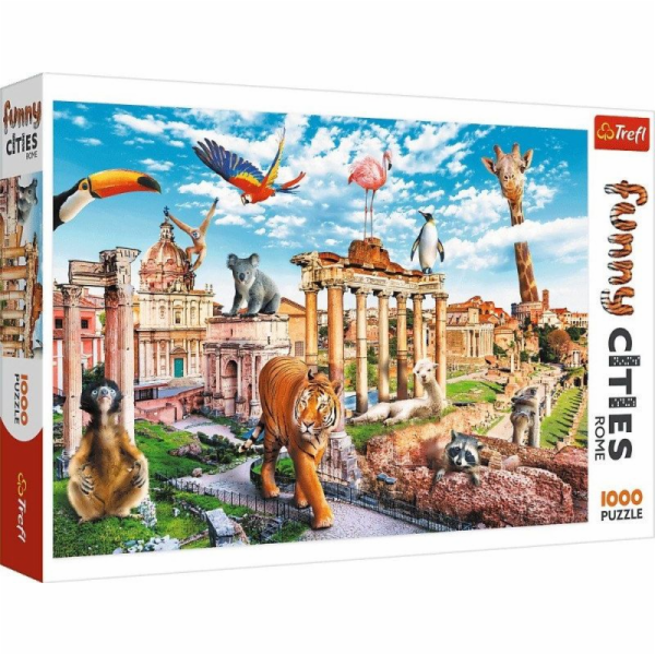 Trefl Puzzle 1000 dílků Funny Cities Divoký Řím