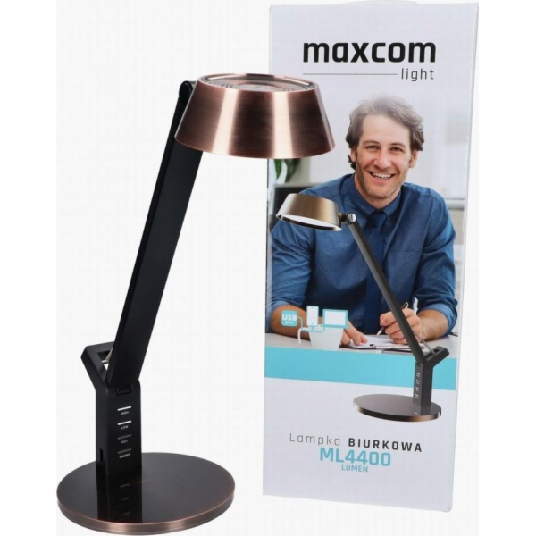 Stolní lampa Maxcom Stolní lampa MaxCom ML4400 Lumen, měď