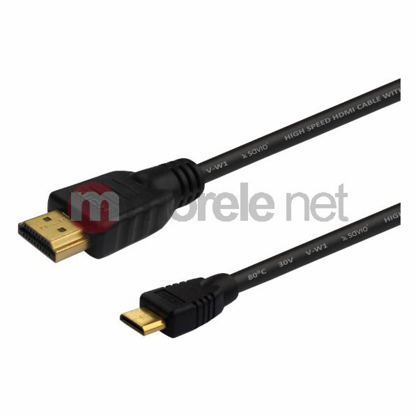 KABEL HDMI (M) - Mini HDMI (M) 1,5m, czarny, CL-09