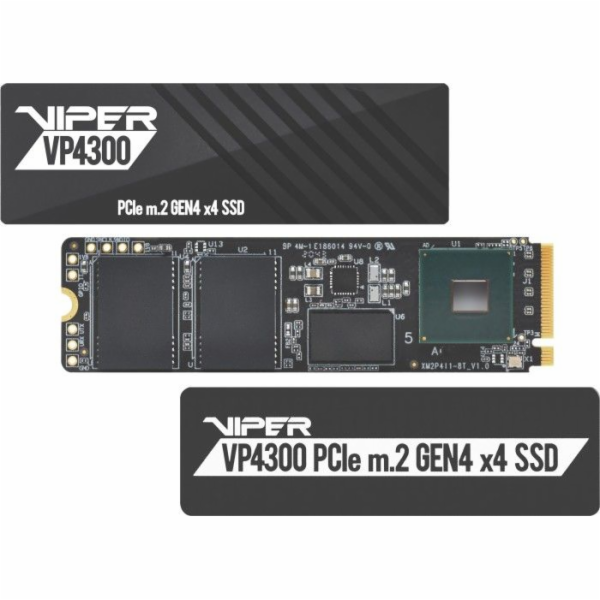 Patriot Viper VP4300 2TB, VP4300-2TBM28H PATRIOT Viper VP4300 2TB SSD / Interní / M.2 PCIe Gen4 x 4 NVMe / 2280