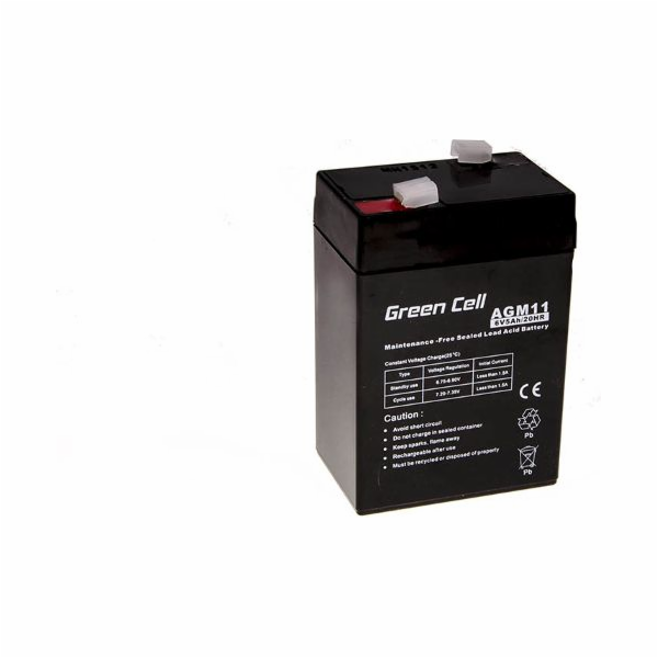Zelená baterie 6V / 5Ah (AGM11)