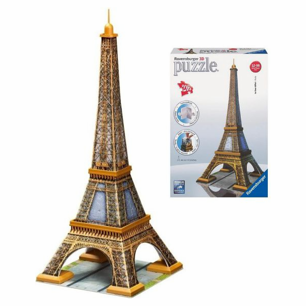 Puzzle 216 dílků 3D Eiffelova věž