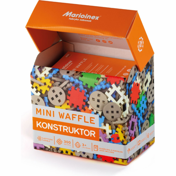 Marioinex Klocki Waffle mini 300 ks Konstruktor v krabici