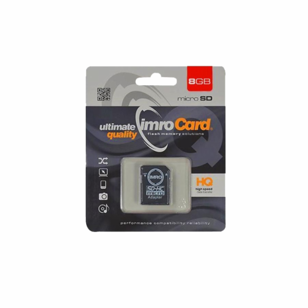 IMRO 10/8G ADP memory card 8 GB MicroSDHC Class 10