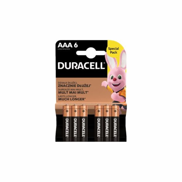 Baterie Duracell Duracell AAA / LR03 | Základní Duralock 6 ks