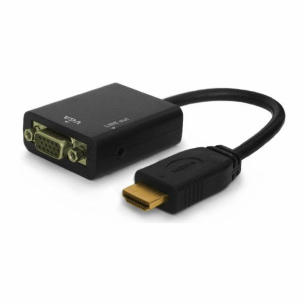 Elmak HDMI AV adaptér - D-Sub (VGA) černý (CL-23)