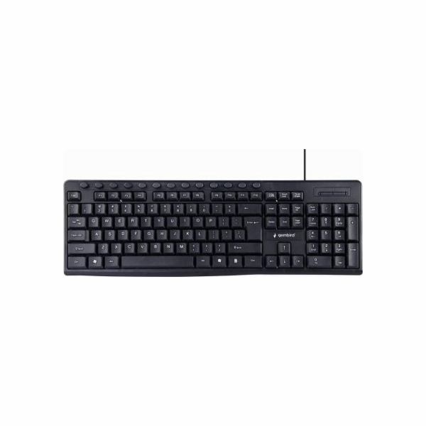 Gembird KB-UM-107 Multimedia keyboard black US-layout