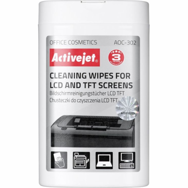 Activejet AOC-302 LCD matrix wipes 100 pcs.