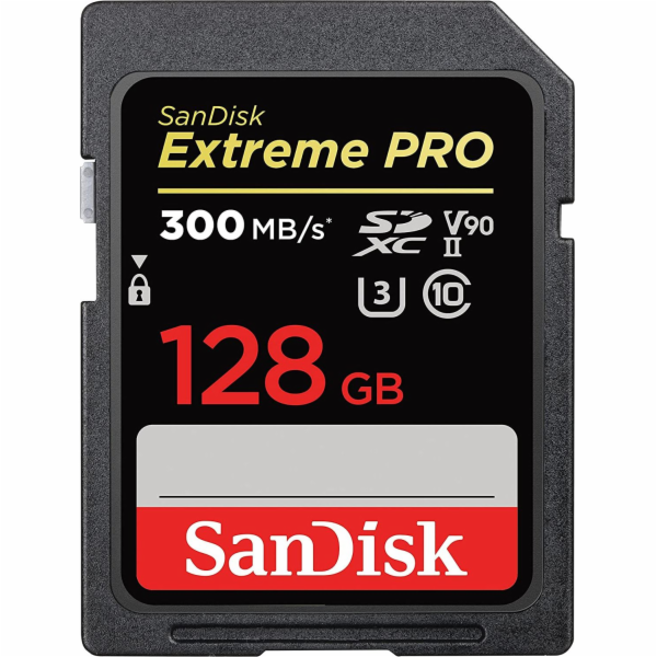 SanDisk Extreme PRO SDXC 128GB 300MB/s V90 UHS-II