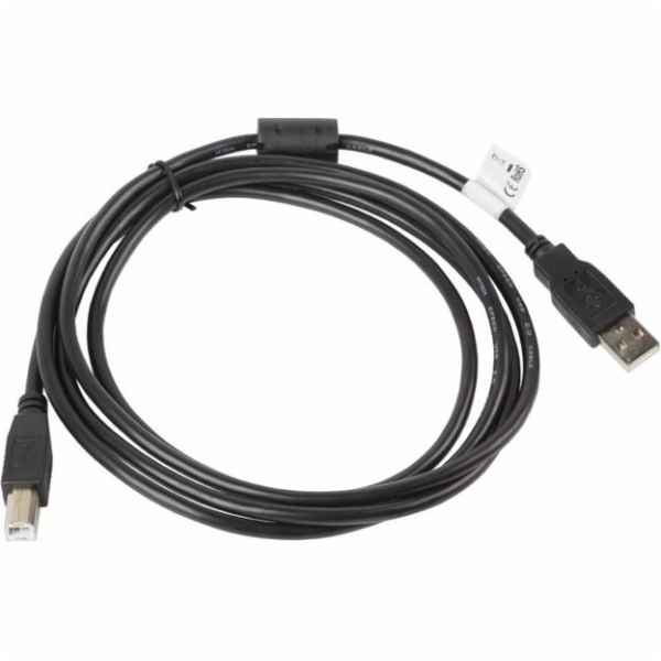 Lanberg CA-USBA-11CC-0018-BK USB cable 1.8 m USB 2.0 USB B Black