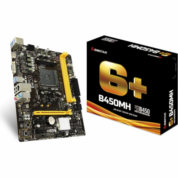 Biostar B450MH motherboard AMD B450 Socket AM4 micro ATX