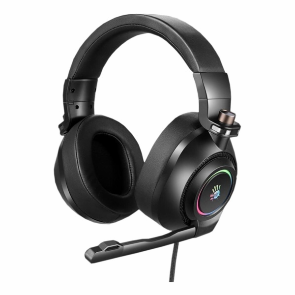 A4tech Bloody G580 herní sluchátka s mikrofonem, 7.1 Virtual, RGB podsvícení, USB