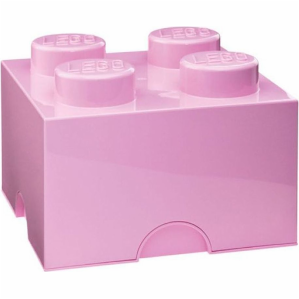 LEGO storage box 4 světle růžový