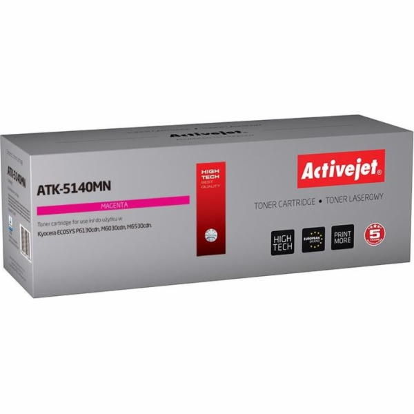 Activejet ATK-5140MN toner (replacement for Kyocera TK-5140M; Supreme; 5000 pages; magenta)