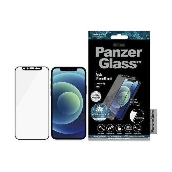 PanzerGlass E2E Microfracture do iPhone 12 Mini 5,4 CamSlider Swarovsky Case Friendly AntiBacterial